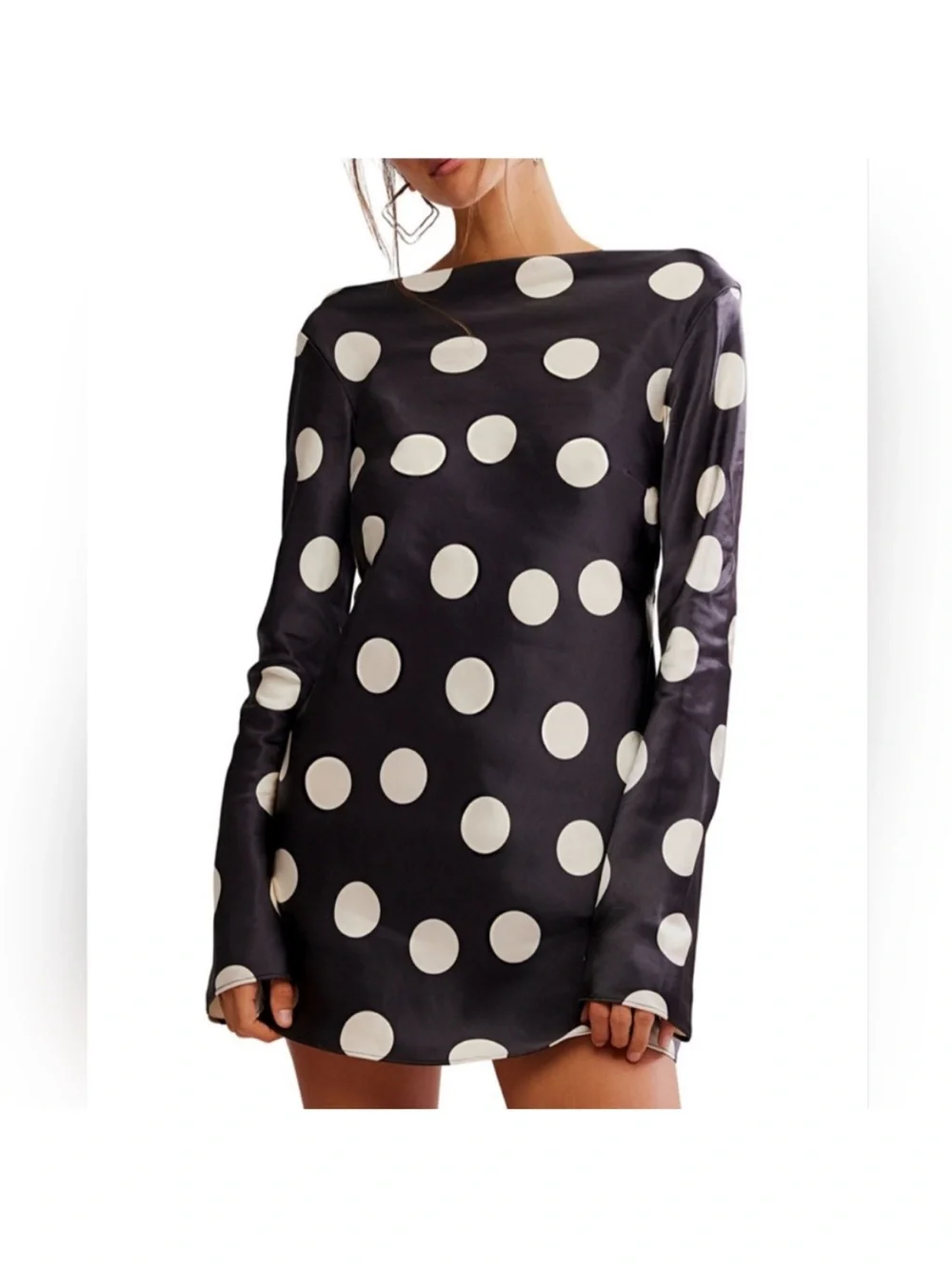 free people polka dot dress Misty Mini S / Tea Combo and a sleeveless design that exudes effortless charm #dillards #dillardscampuscollective #polkadots #dress